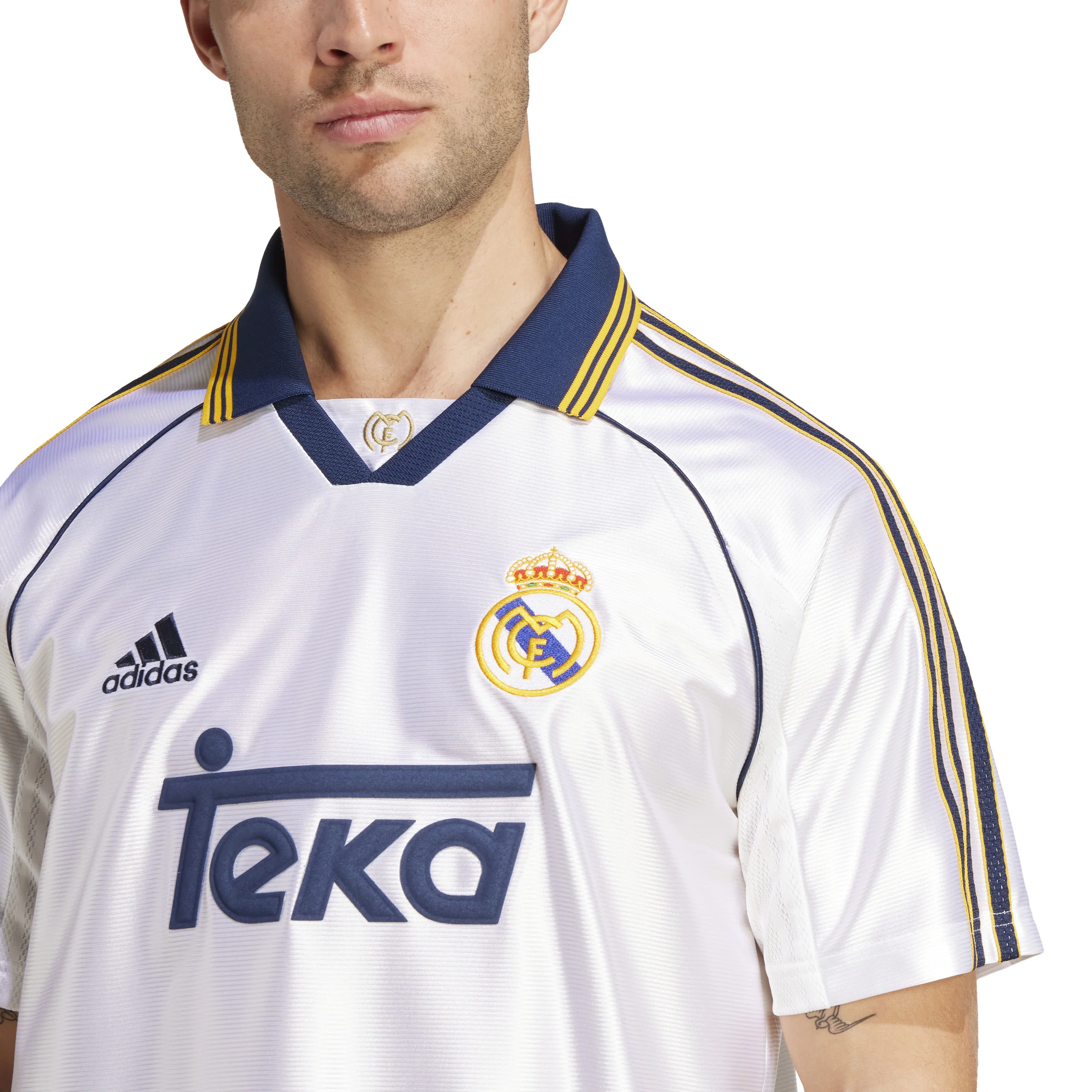Adidas Mens Real Madrid 99/00 Home Jersey - Image 4