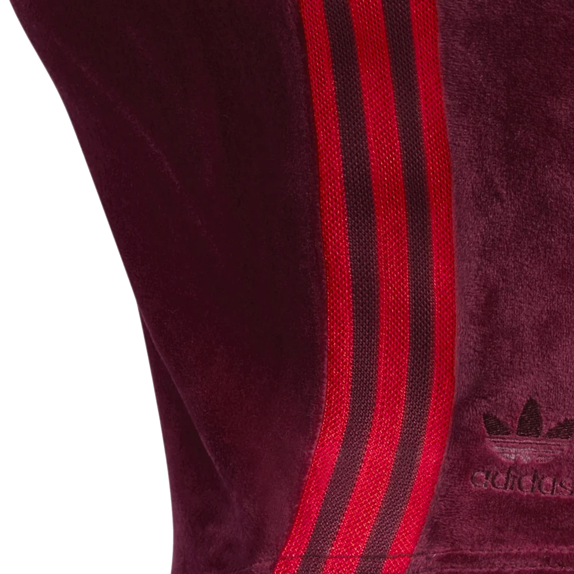 Adidas x Ivy Park Womens Velvet Bralett 'Cherry Wood' - Image 3