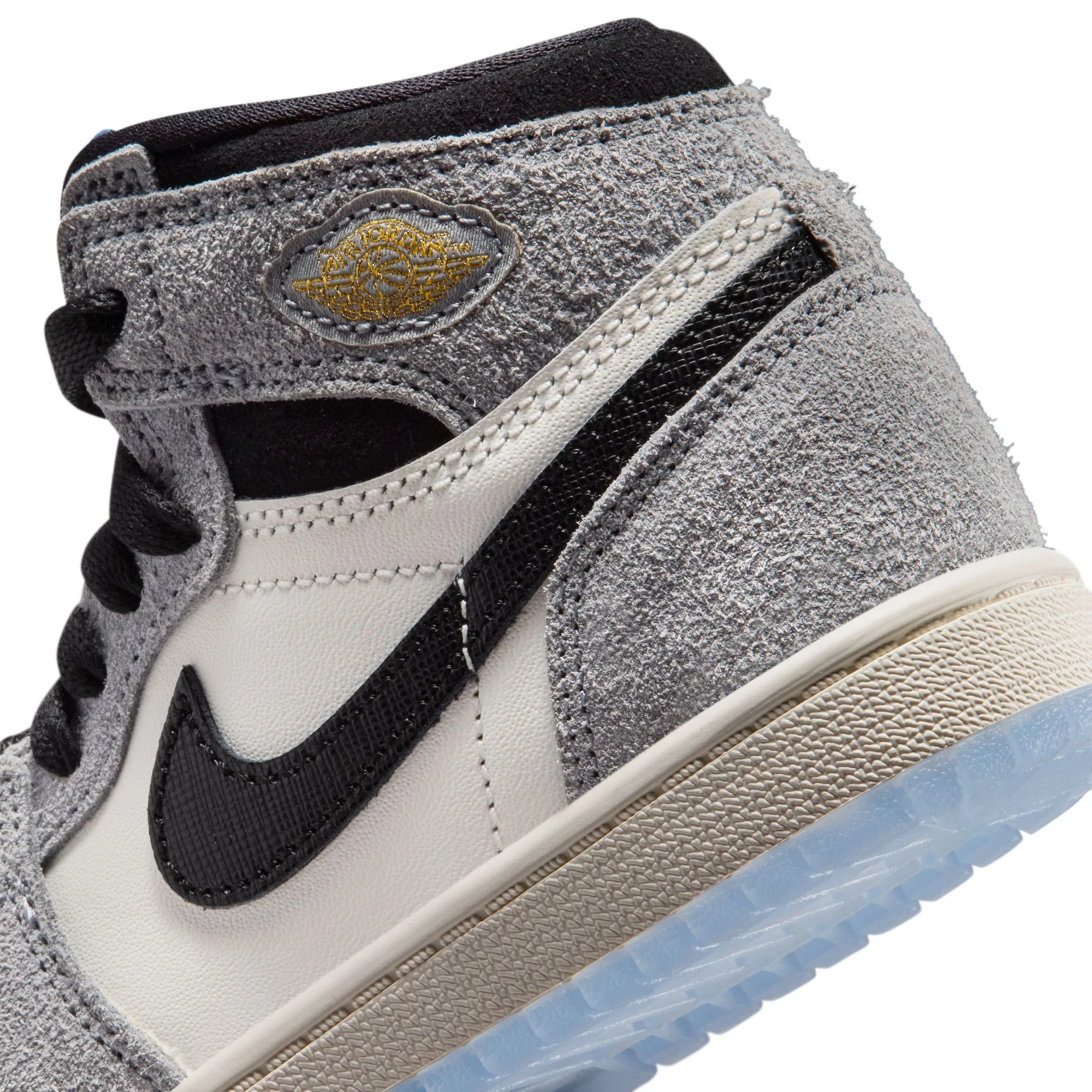 Air Jordan 1 Little Kids Retro High OG "Cool Grey" Shoes - Image 4