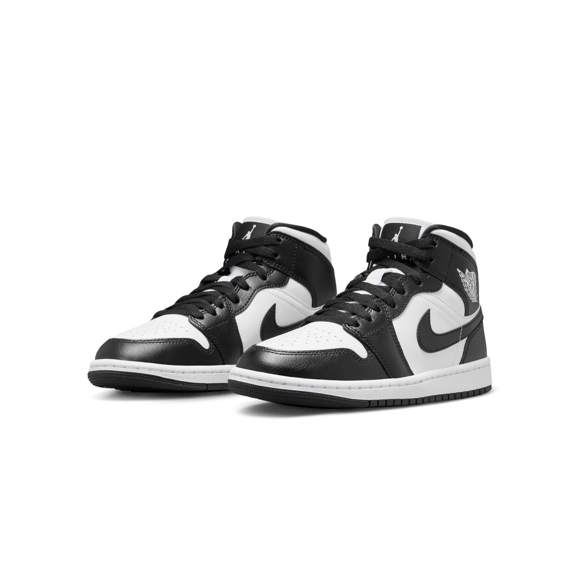 Air Jordan 1 Womens Mid Shoes 'White/Black' - Image 2