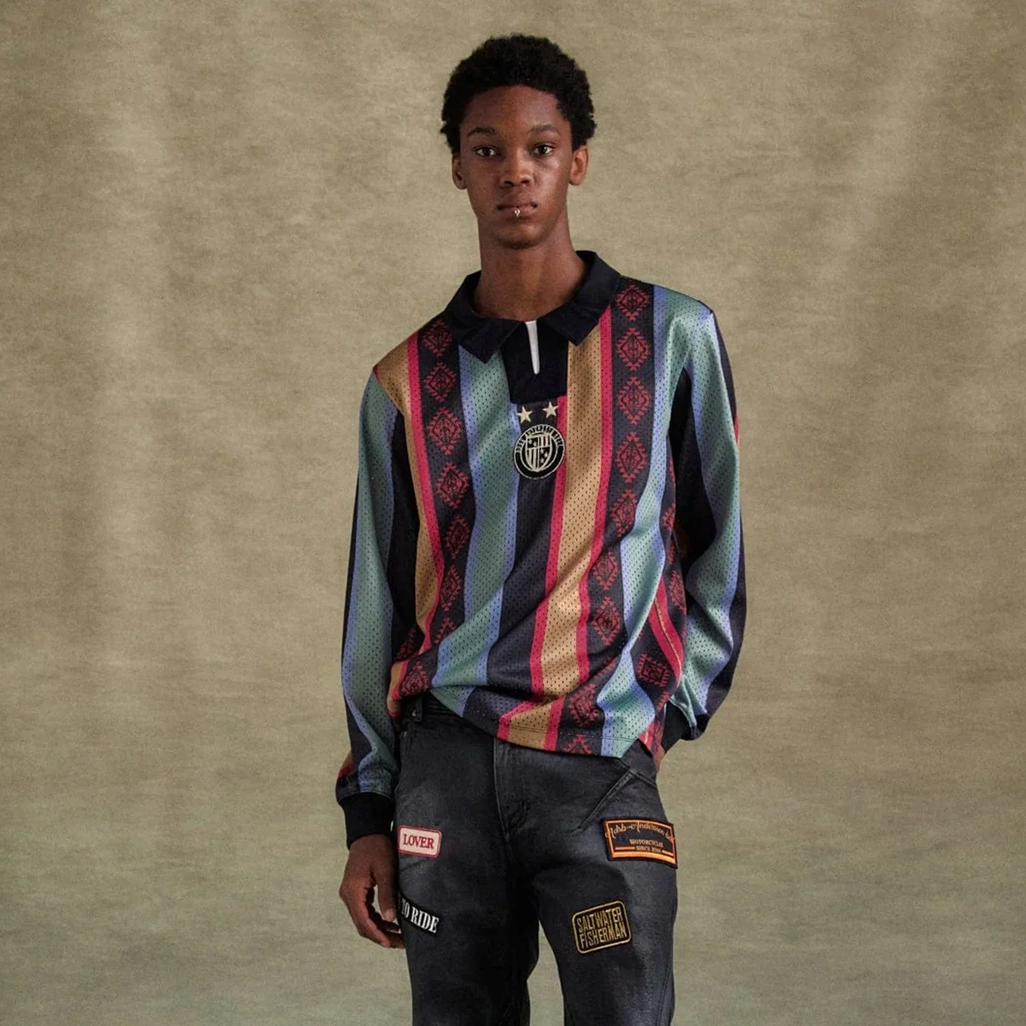 Andersson Bell Mens Navajo Stripe Jersey Top - Image 2