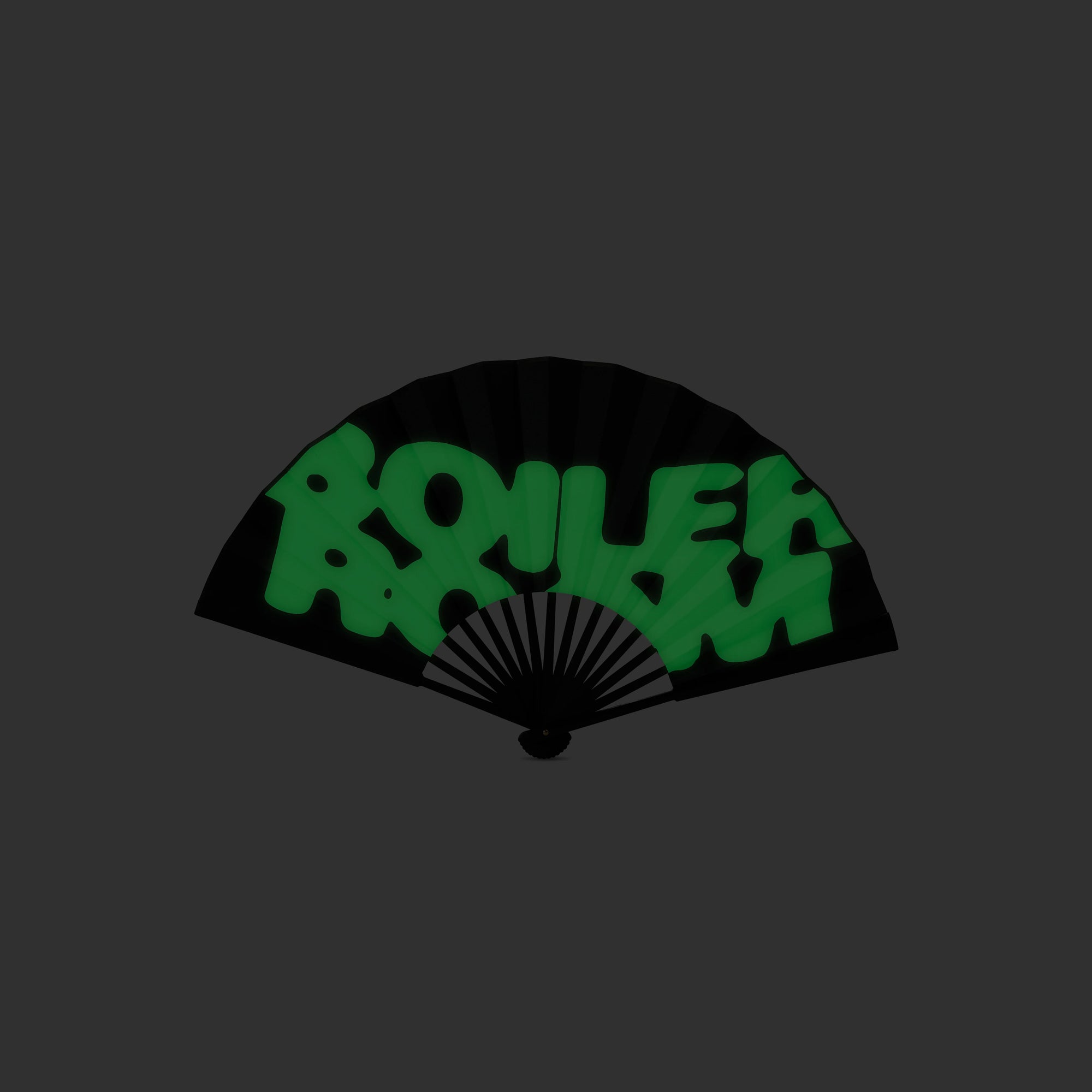 Boiler Room Black Hand Fan - Image 2