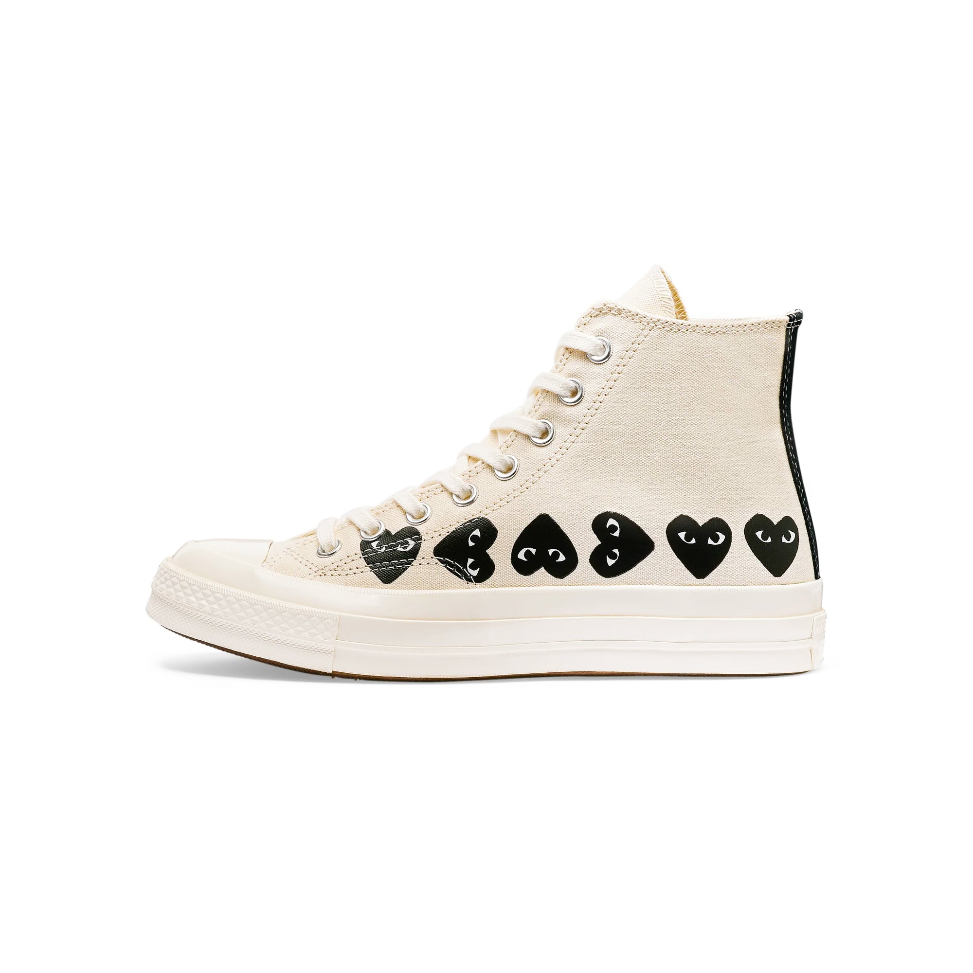 Comme des Garcons PLAY x Converse Chuck 70 Hi Multi Heart Shoes