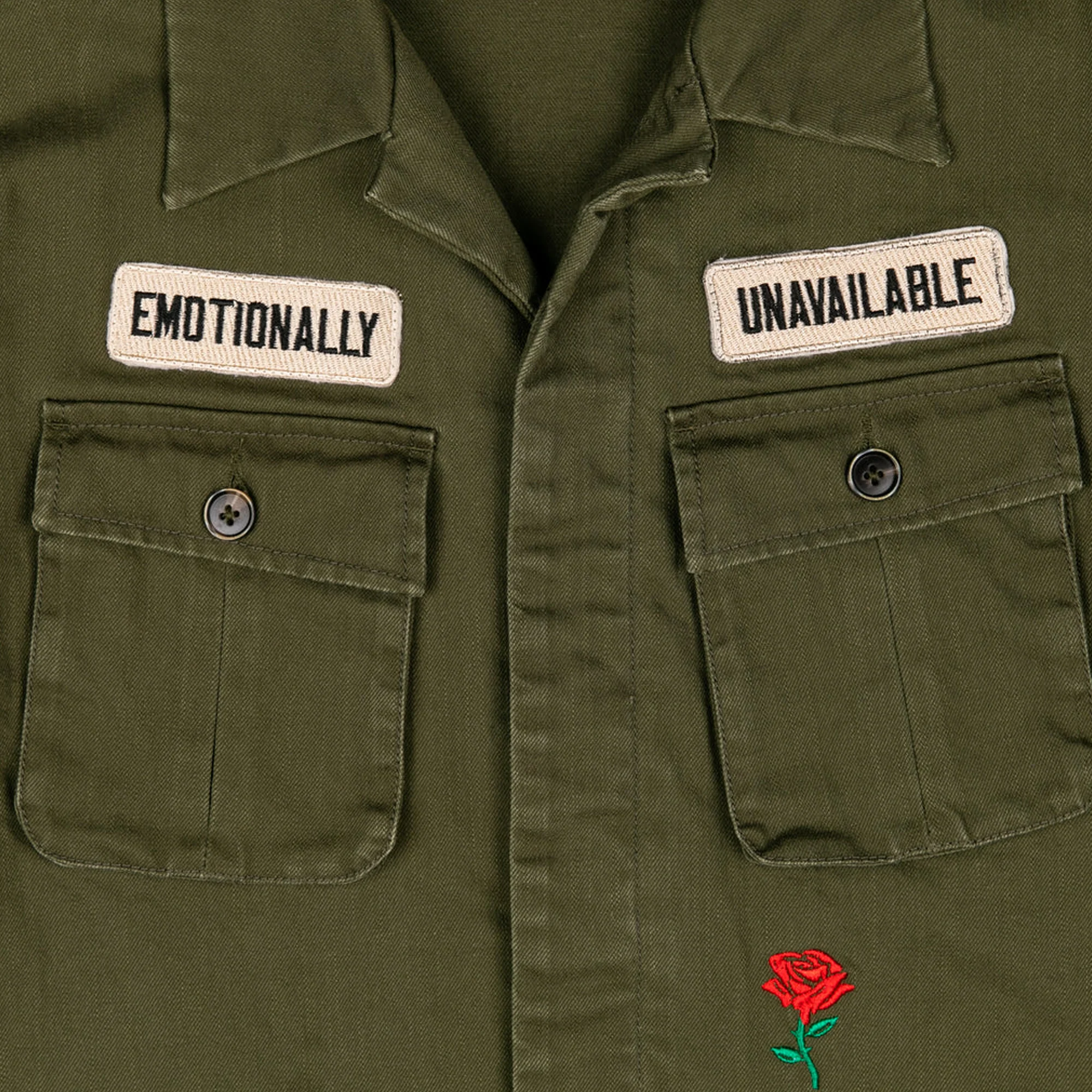 Emotionally Unavailable Mens Cross Your Heart Jacket - Image 3