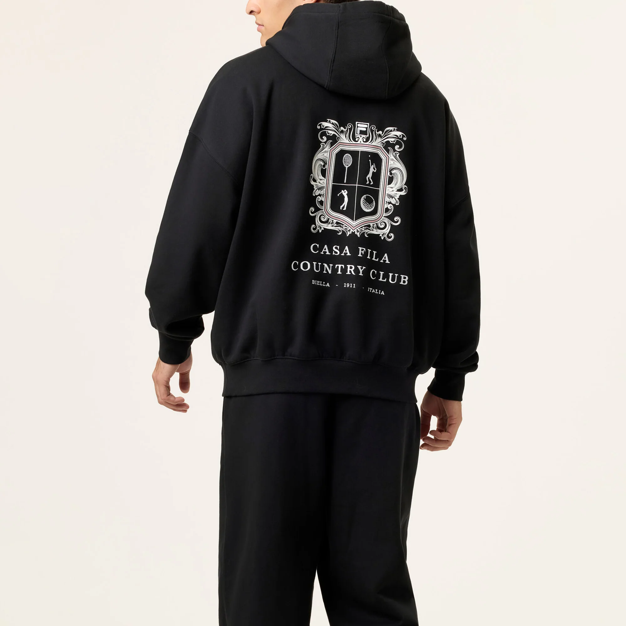 Fila Mens Casa Crest Country Club Hoodie - Image 3