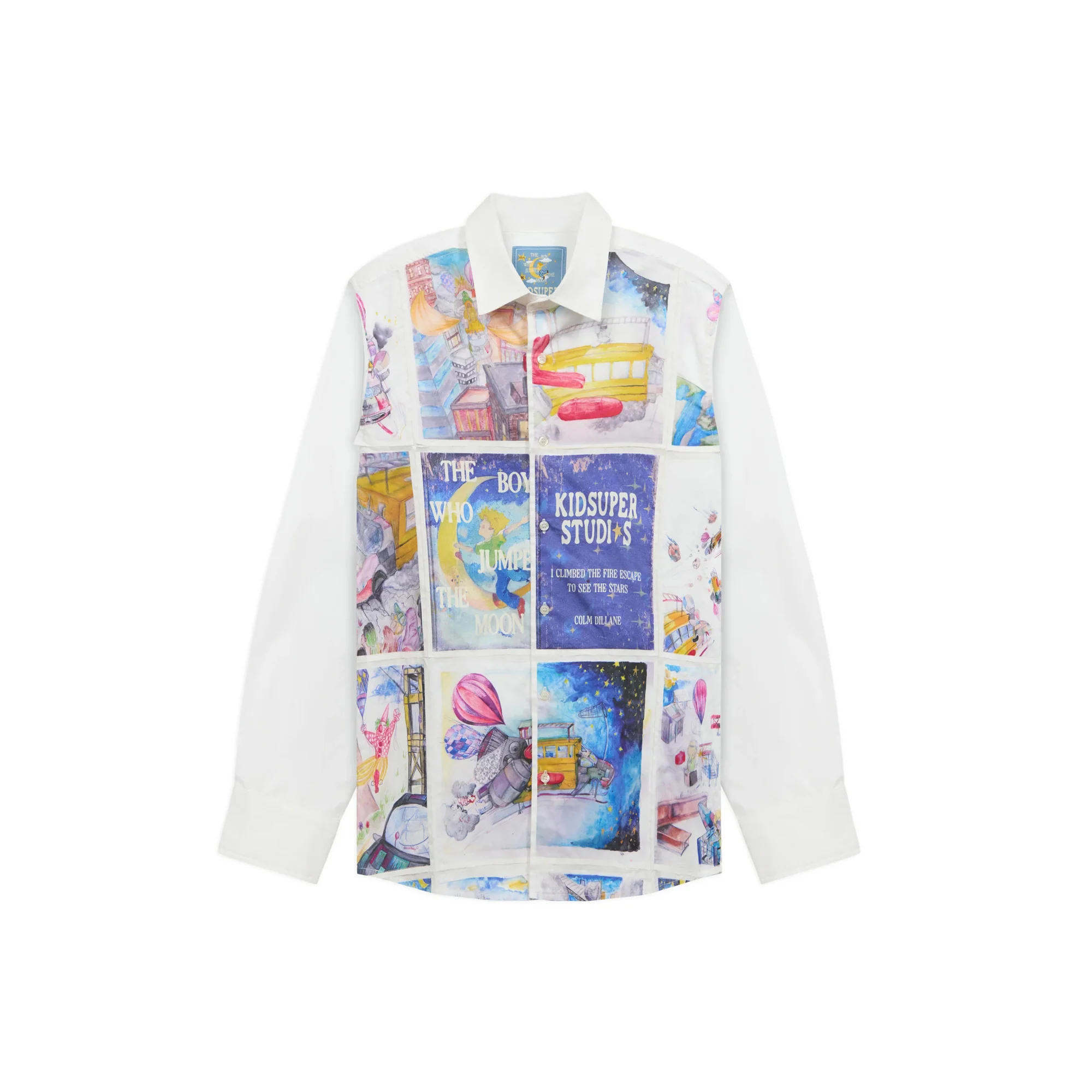 KidSuper Mens Book Pages Patchwork Shirt