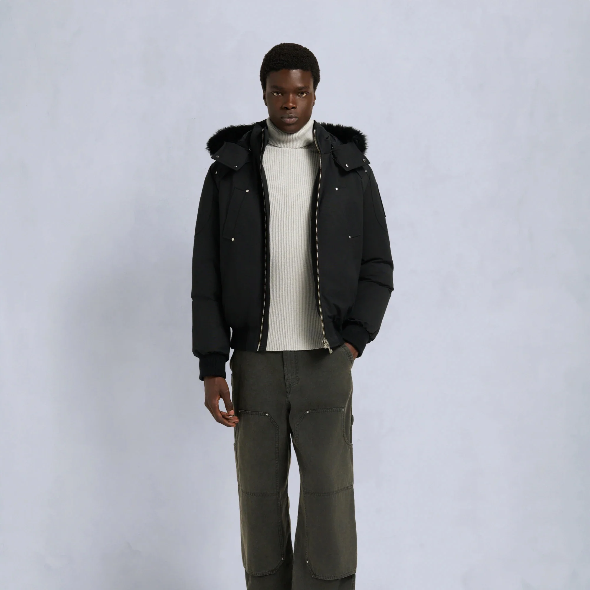 Moose Knuckles Mens Original Ballistic Bomber Jacket - Image 3
