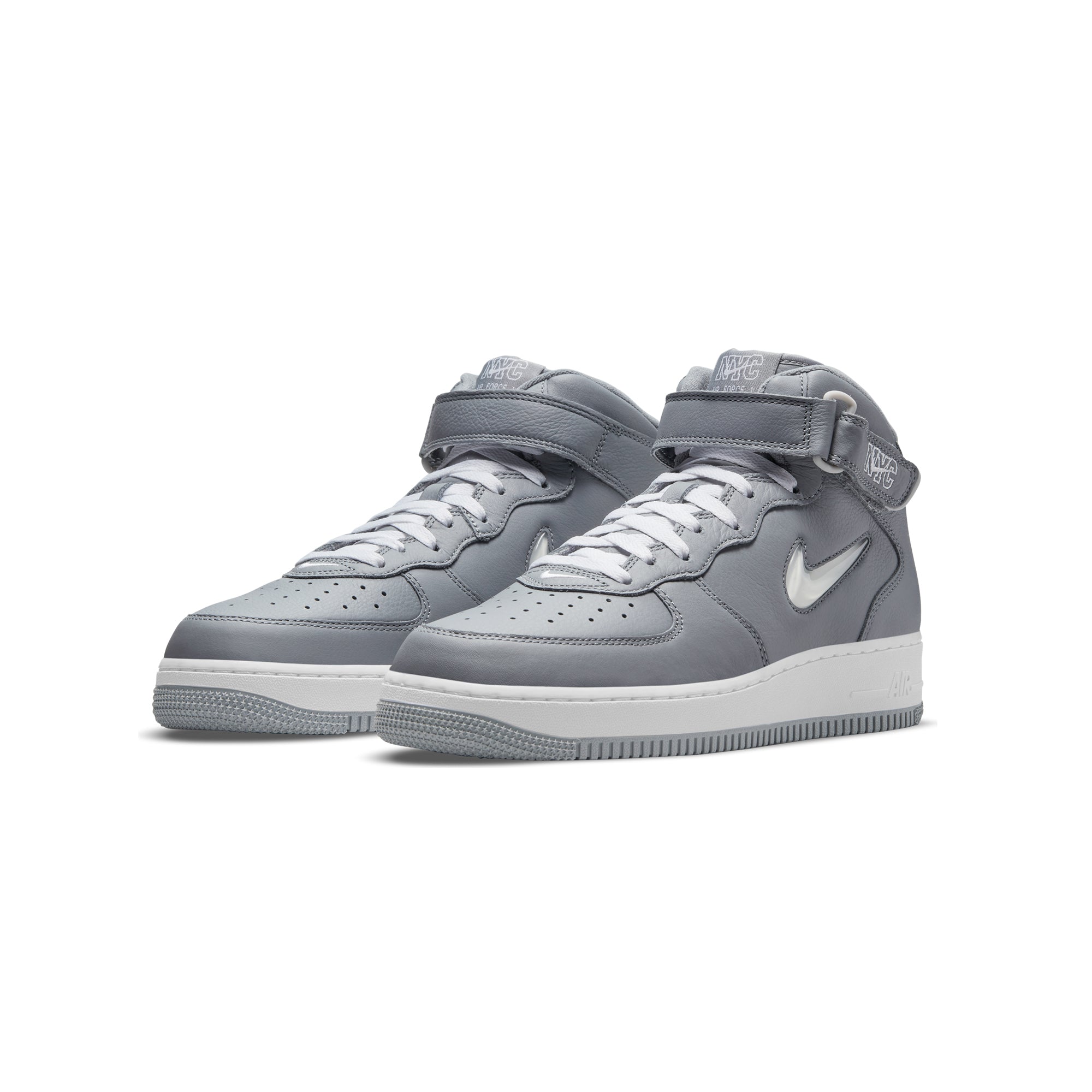 Nike Mens Air Force 1 Mid 'Cool Grey' - Image 2