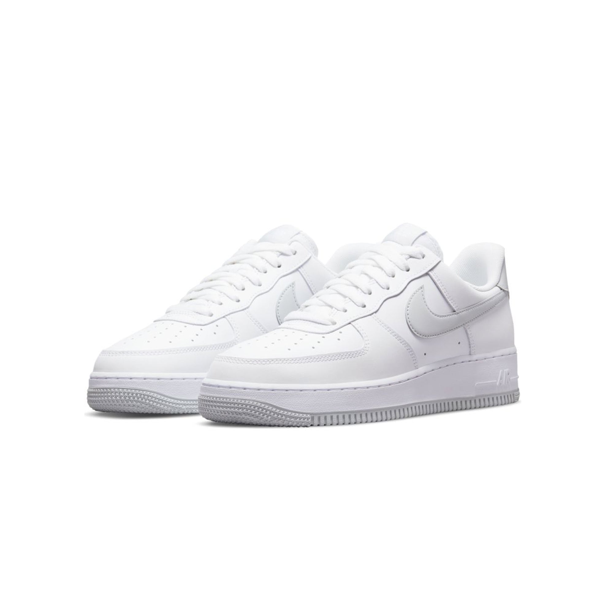 Nike Mens Air Force 1 '07 Shoes 'White/Pure Platinum' - Image 2