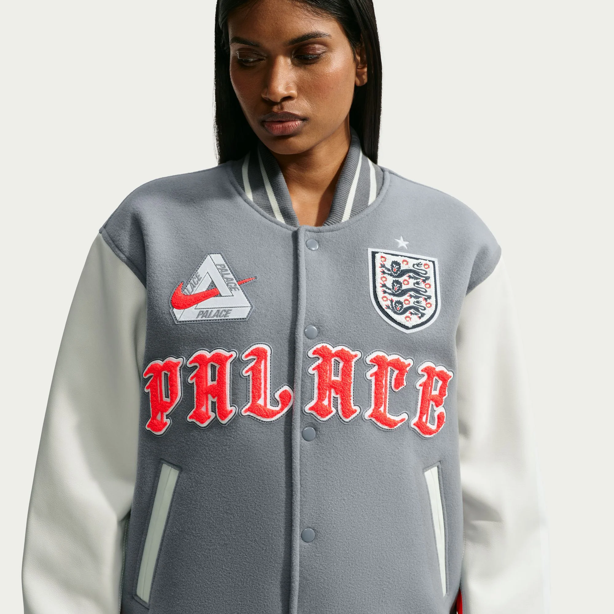 Nike Mens England x Palace Varsity Jacket - Image 4