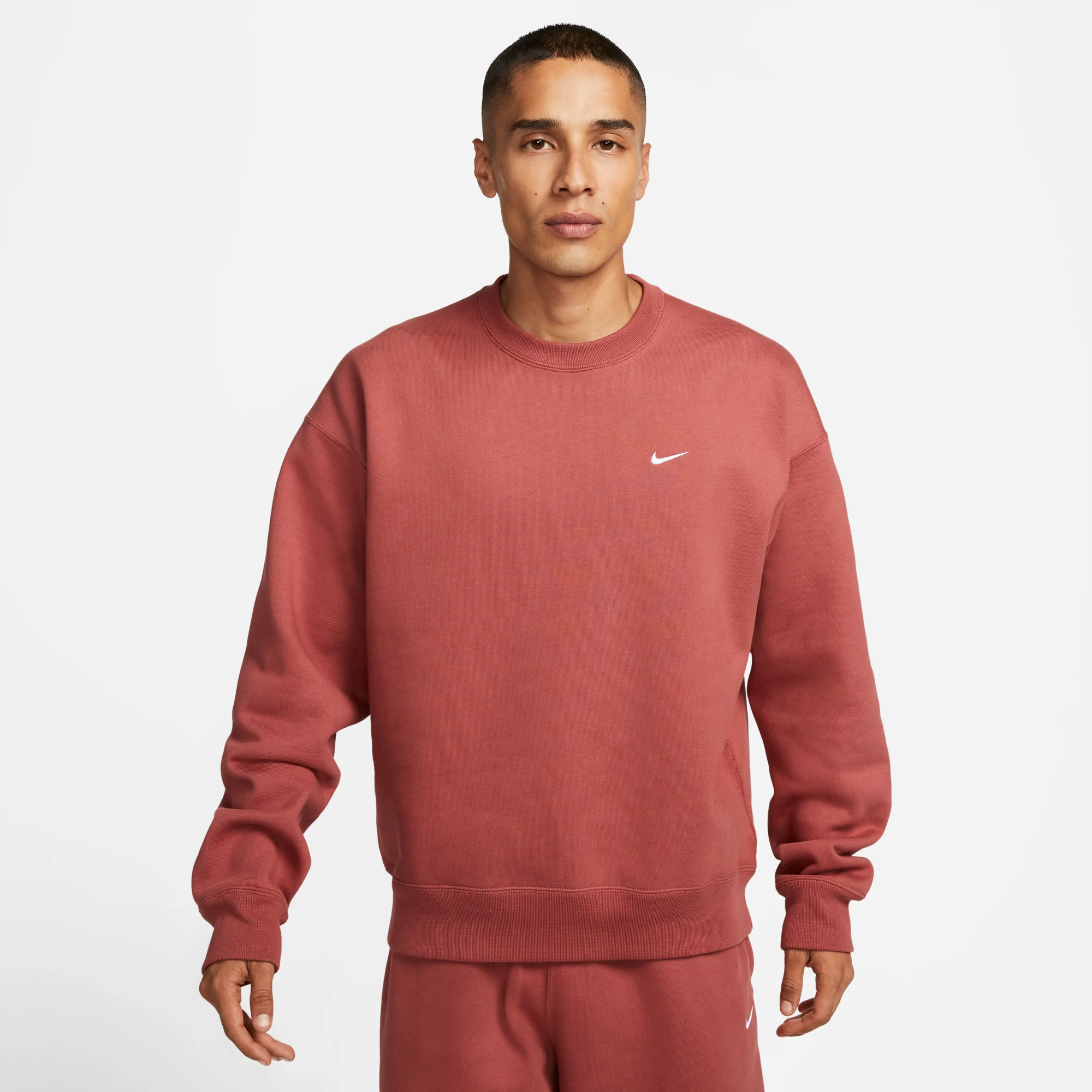 Nike Mens Solo Swoosh Fleece Crew - Image 3