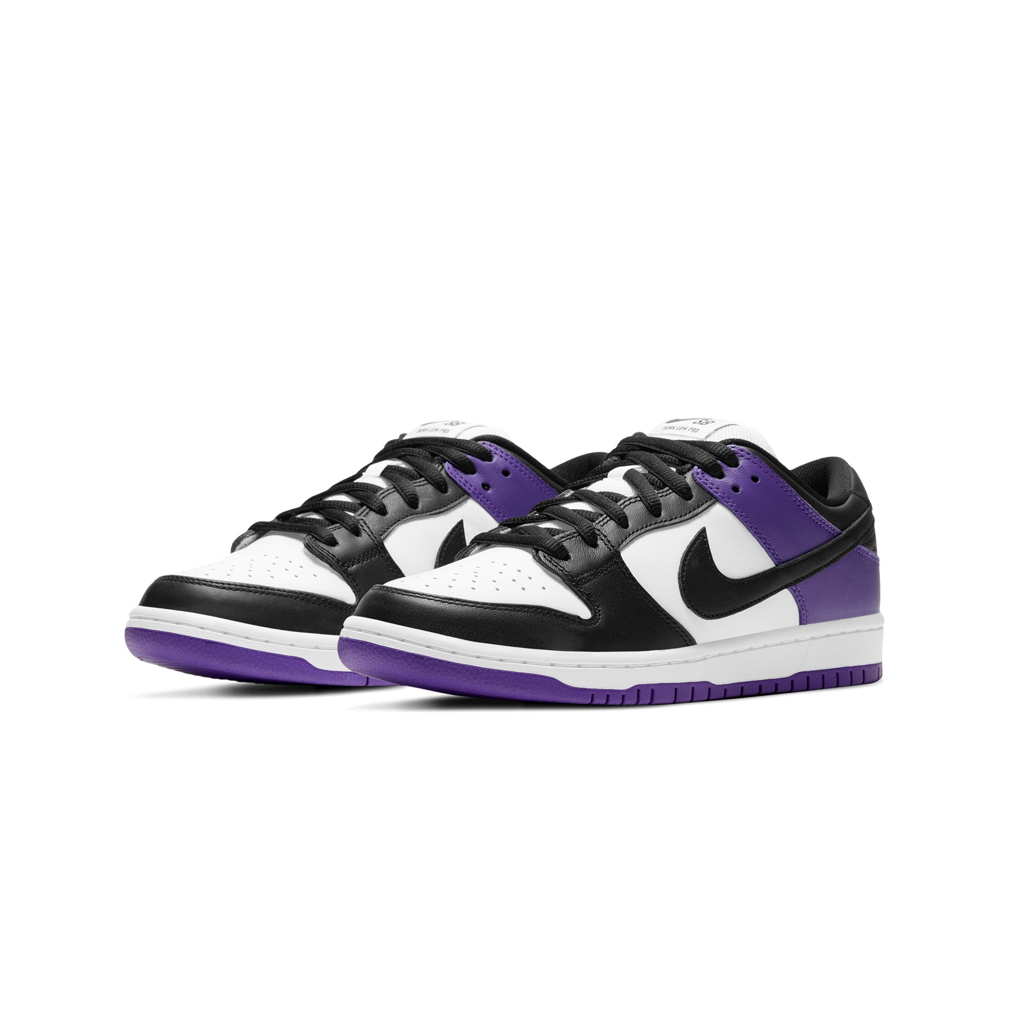 Nike SB Mens Dunk Low Pro Court Purple Shoes - Image 2