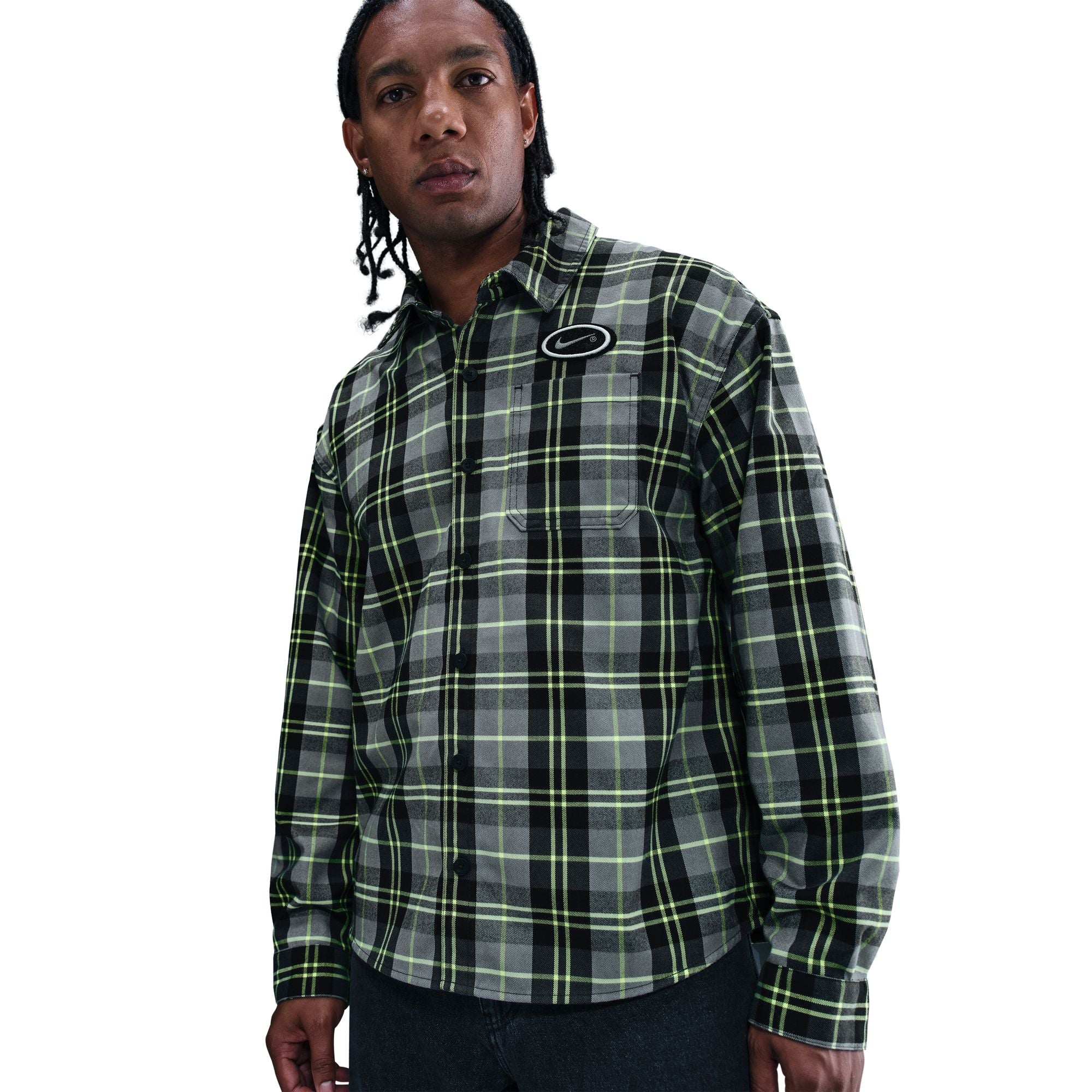 Nike SB Mens Koston Button Up Flannel - Image 2