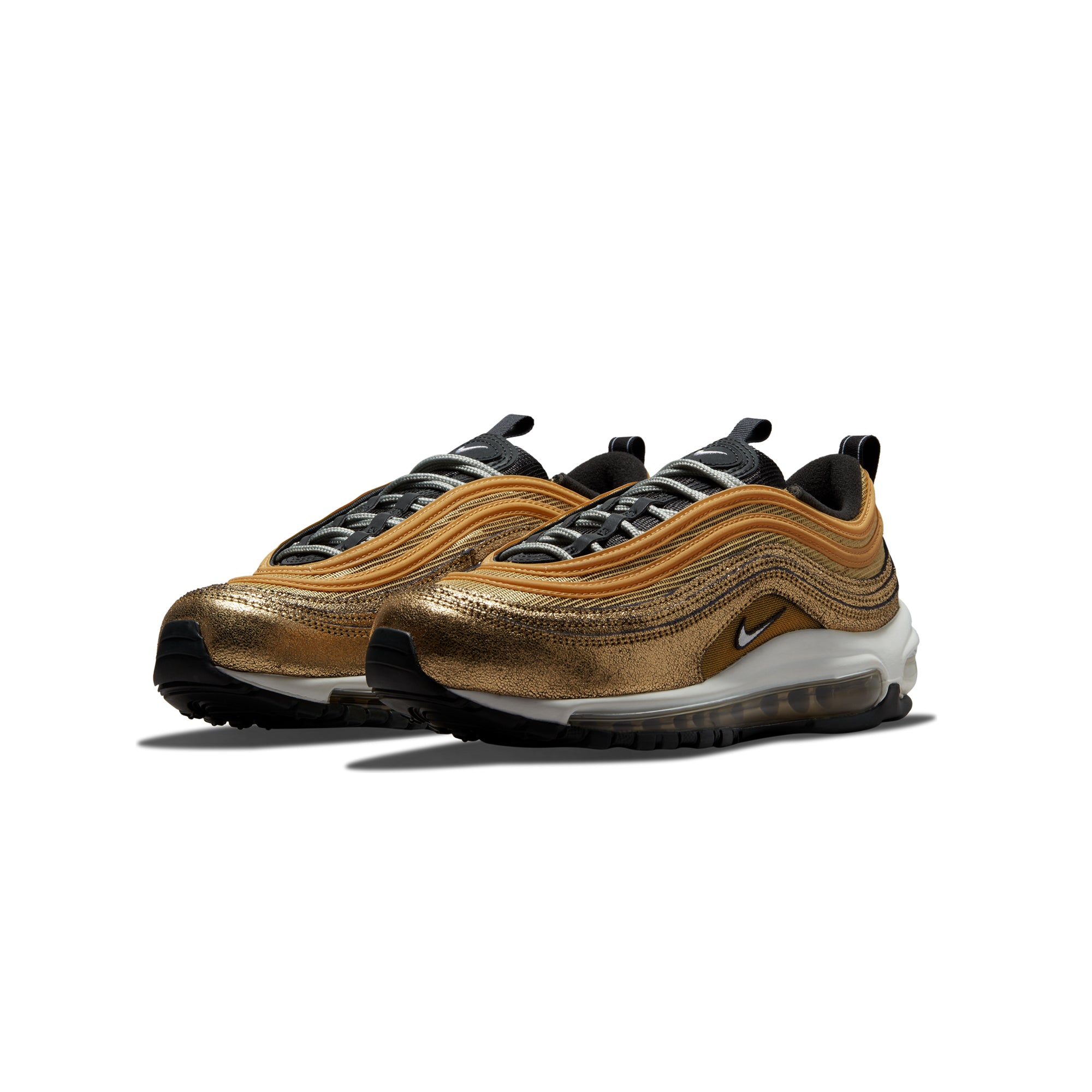 Nike Womens Air Max 97 Shoes 'Twine/White/Metallic Gold' - Image 2