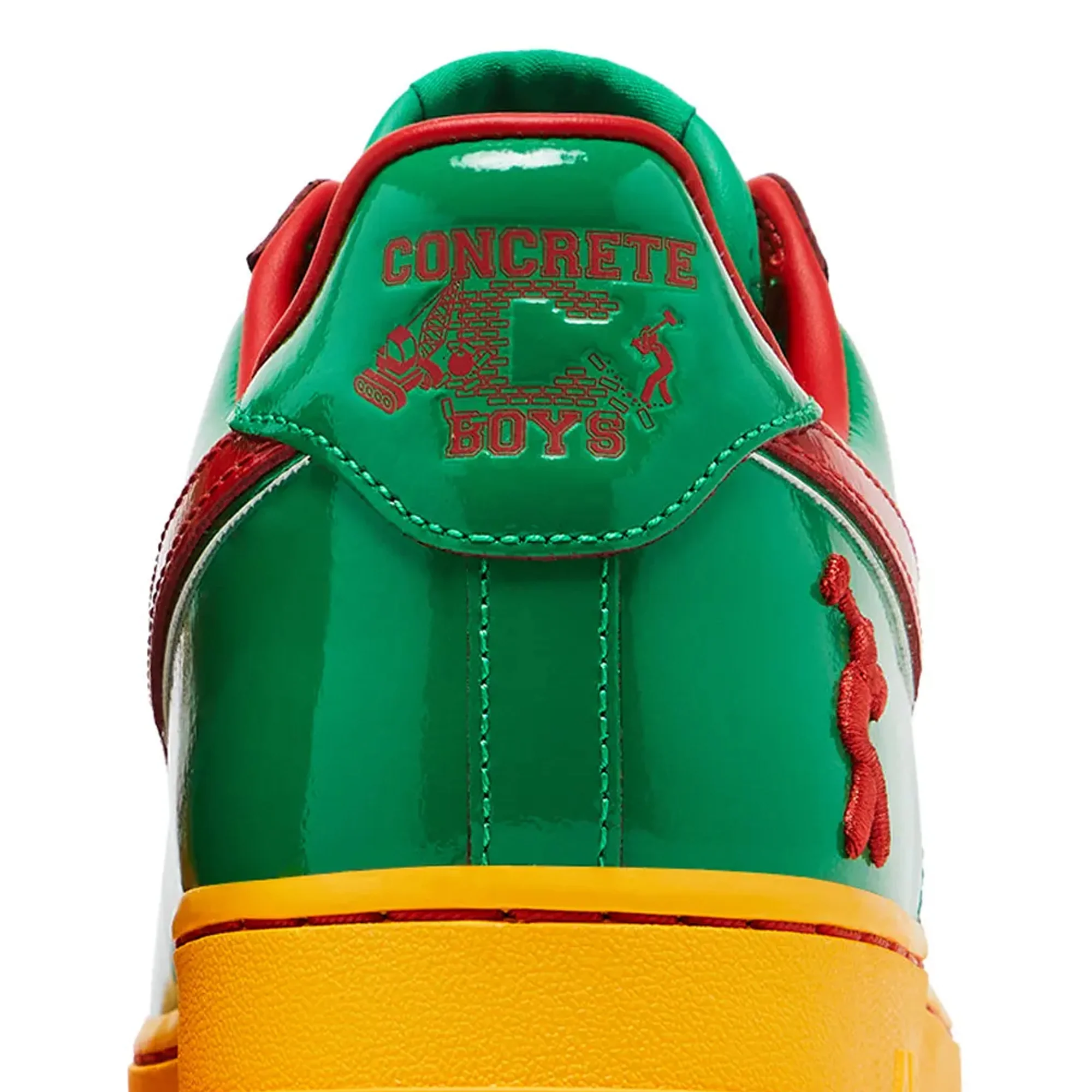 Nike x Lil Yachty Mens Air Force 1 Low Concrete Boys "Lucky Green" Shoes - Image 4