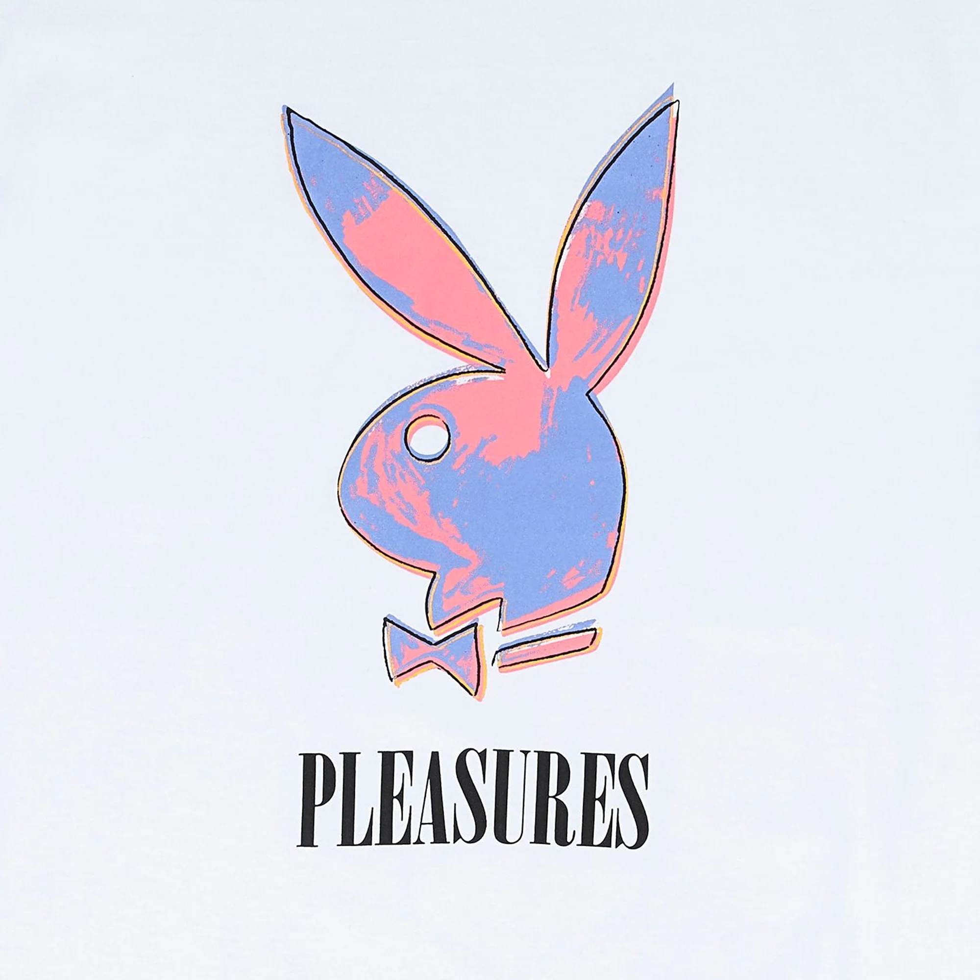 Pleasures x Playboy Mens Pop T-Shirt 'White' - Image 2