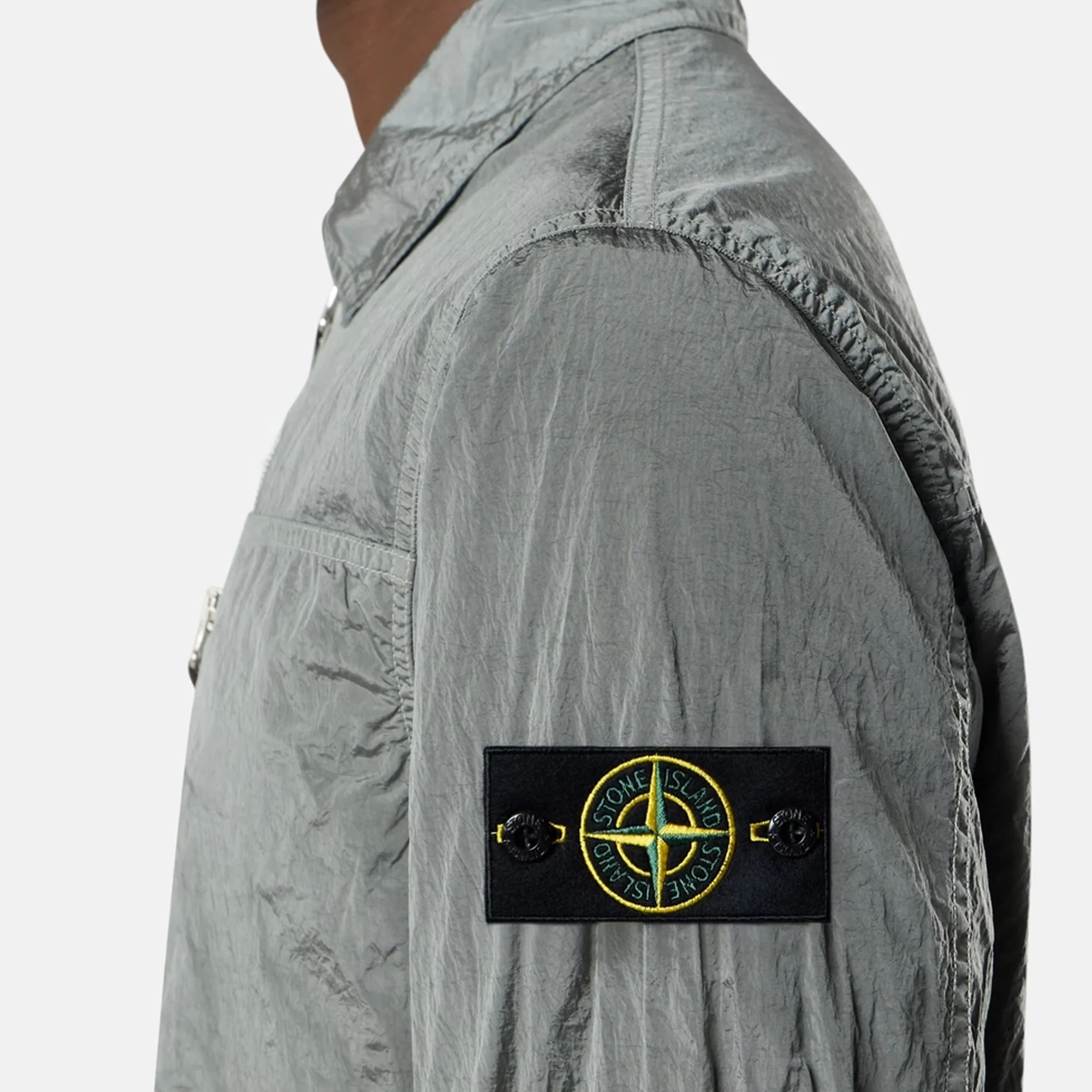 Stone Island Mens Nylon Metal ECONYL® Overshirt - Image 4