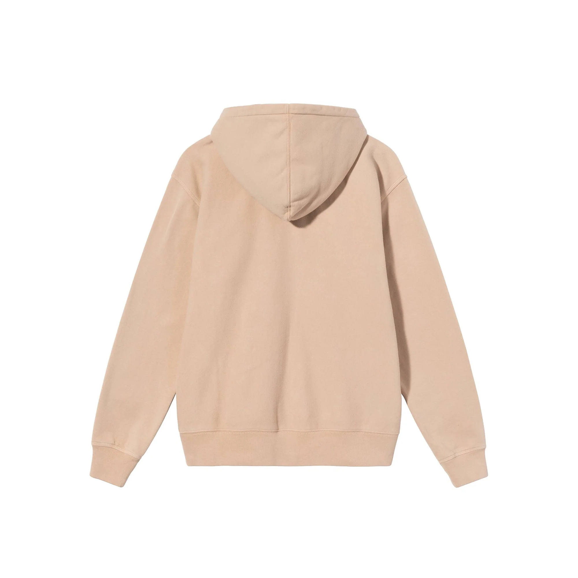 Stussy Mens Stock Logo Zip Hood 'Beige' - Image 2